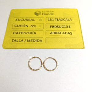 ARRACADAS PAR ORO 10 K 0,60 GRMS (SEMINUEVO)