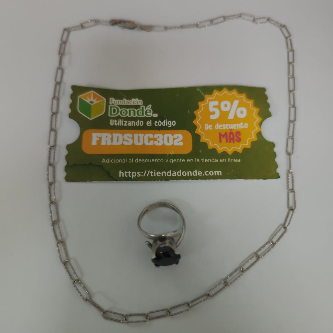 ANILLITO, CADENA PLATA 12.1 GRMS (SEMINUEVO)