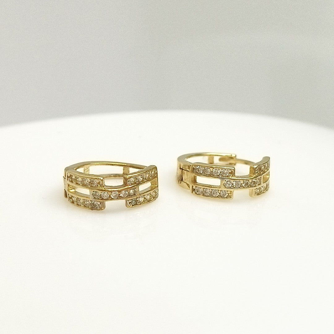 ARRACADAS PAR ORO 14 K 2,20 GRMS (SEMINUEVO)