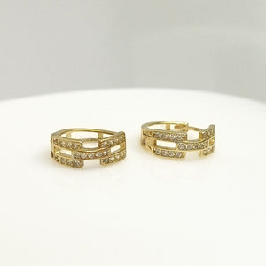 ARRACADAS PAR ORO 14 K 2,20 GRMS (SEMINUEVO)