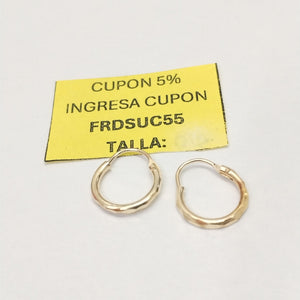 ARRACADAS PAR ORO 14 K 0,70 GRMS (SEMINUEVO)