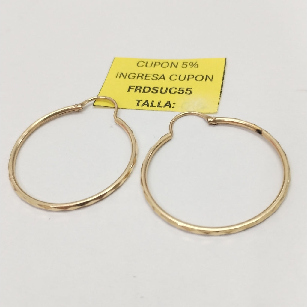 ARRACADAS PAR ORO 14 K 2,40 GRMS (SEMINUEVO)