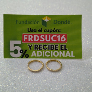 ARETES ARRACADAS C CIRCONIAS 14K 2 GR (NUEVO)