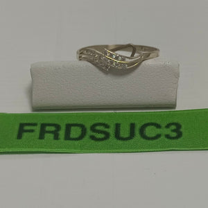 ANILLOS C CIRCONIAS 14K TALLA 8 0.8 GR (NUEVO)