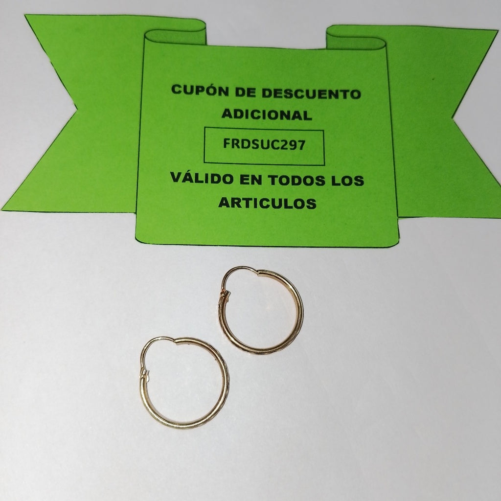 ARRACADAS PAR ORO 10 K 1,40 GRMS (SEMINUEVO)