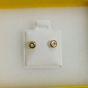 BROQUELES BROQUEL C CIRCONIA 14K 0.27 GR (NUEVO)