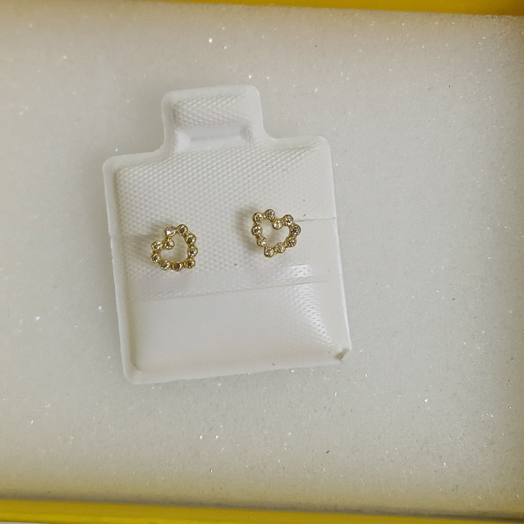 BROQUELES BROQUEL FIG CORAZON 14K 0.23 GR (NUEVO)