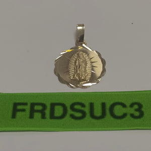 DIJE MEDALLA RELIGIOSA 14K 0.8 GR (NUEVO)