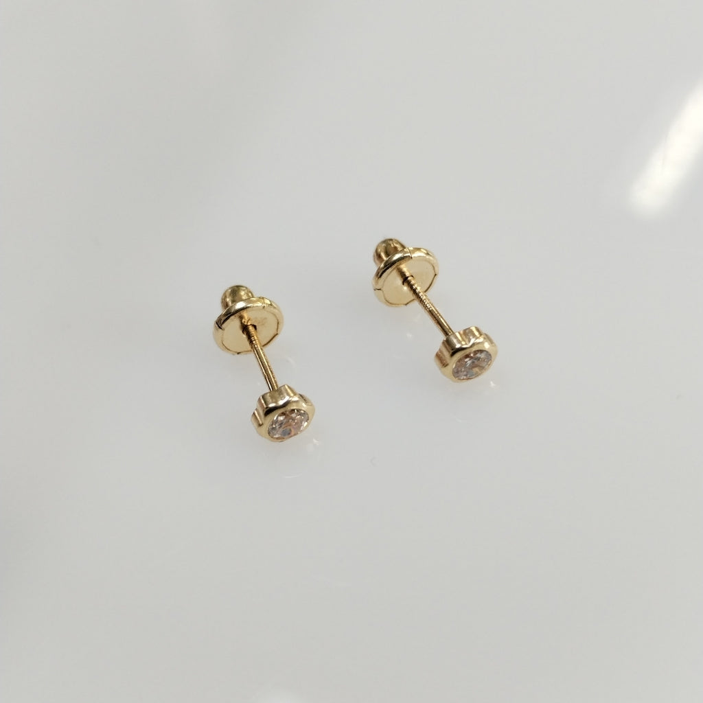 BROQUELES PAR ORO 14 K 0,40 GRMS (SEMINUEVO)