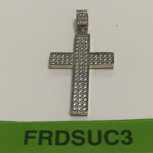DIJE CRUZ C CIRCONIAS 14K 5.1 GR (NUEVO)