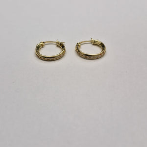 ARETES ARRACADAS CON CIRCONIAS 10K 1.4 GR (NUEVO)