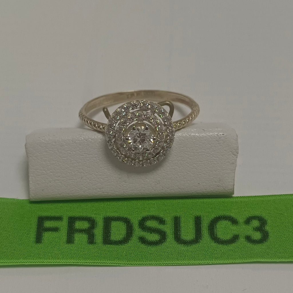 ANILLO ANILLITO C CIRCONIAS 14K 8 TALLA 2 GR (NUEVO)