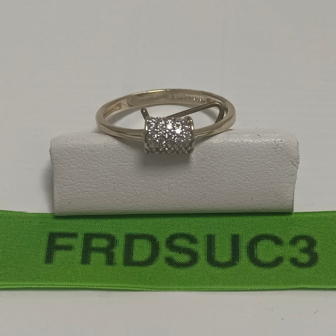 ANILLO ANILLITO C CIRCONIAS 14K 7 TALLA 1.4 GR (NUEVO)