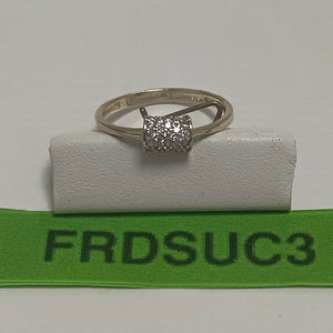 ANILLO ANILLITO C CIRCONIAS 14K 7 TALLA 1.4 GR (NUEVO)