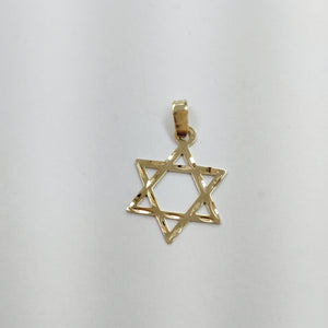 DIJE TEJIDO ESTRELLA DE DAVID 14K 0.5 GR (NUEVO)