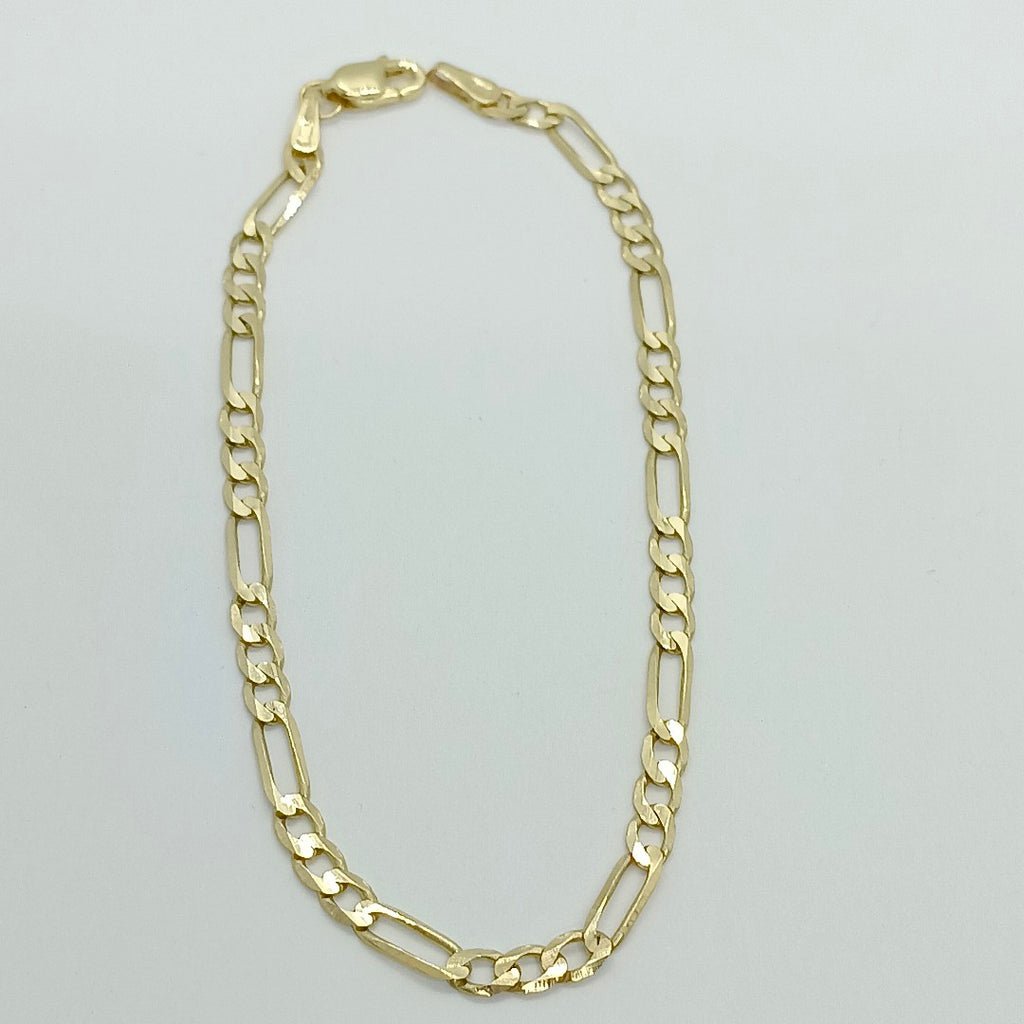 PULSERA TEJIDO 3X1 14K 18 CM 2.6 GR (NUEVO)