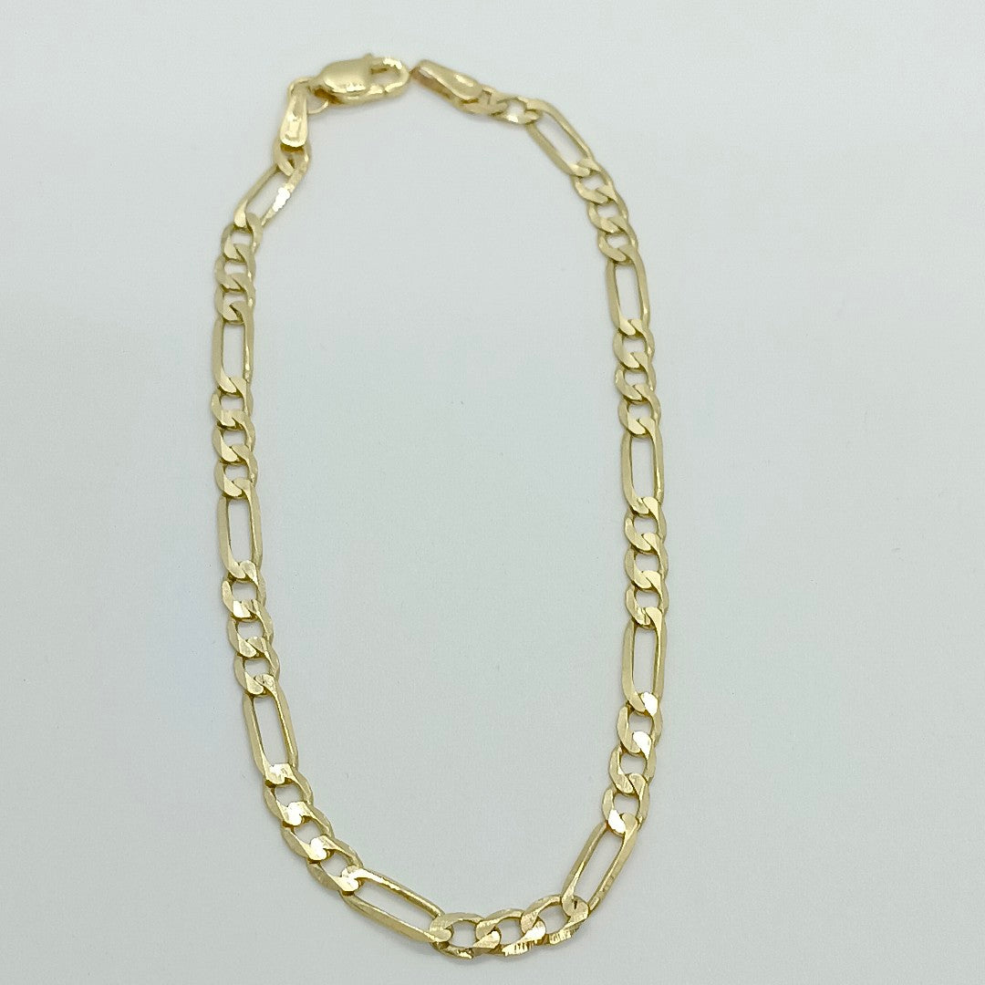 PULSERA TEJIDO 3X1 14K 18 CM 2.6 GR (NUEVO)