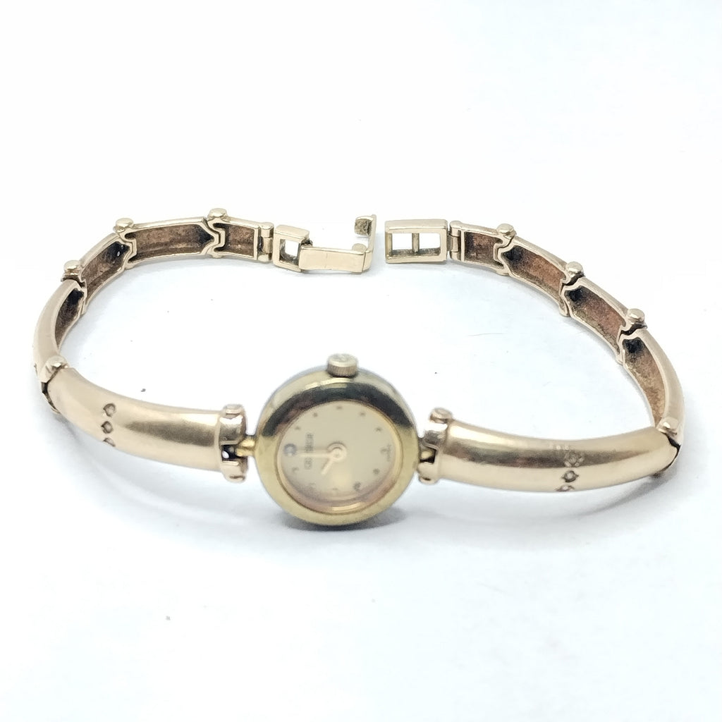 RELOJ CAJA ACERO PULSO ORO ORO 14 K 18.5 GRMS (SEMINUEVO)