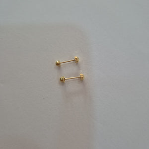 BROQUELES BROQUEL FIG HONGO 14K 0.17 GR (NUEVO)