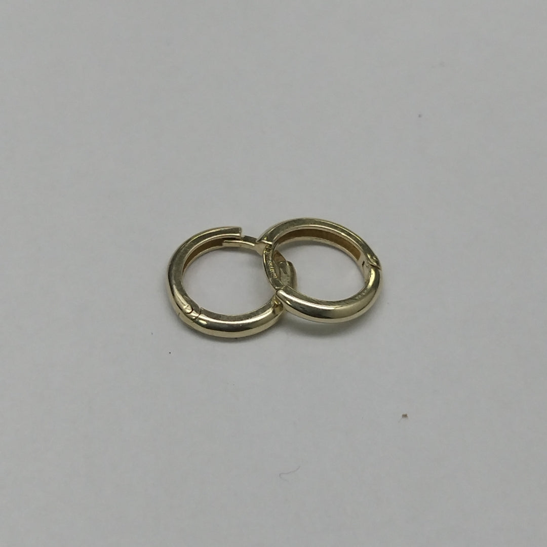ARETES ARRACADAS LISAS 10K 1.1 GR (NUEVO)