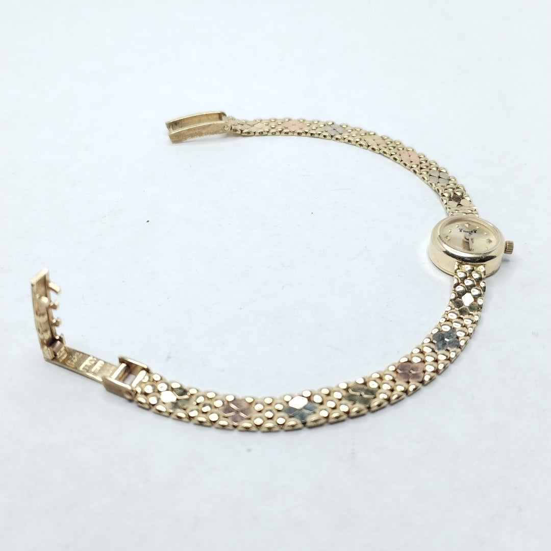 RELOJ CAJA ACERO PULSO ORO ORO 14 K 13.1 GRMS (SEMINUEVO)