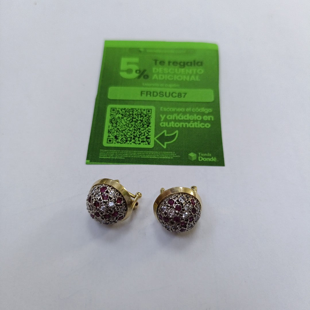 BROQUELES PAR ORO 14 K 7.4 GRMS (SEMINUEVO)