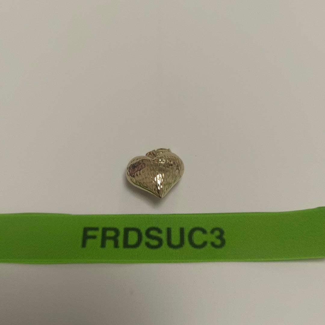 DIJE TEJIDO CORAZON LABRADO 14K 1 GR (NUEVO)