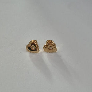 BROQUELES BROQUEL FIG CORAZON C CIRCONIA 14K 0.2614 GR (NUEVO)