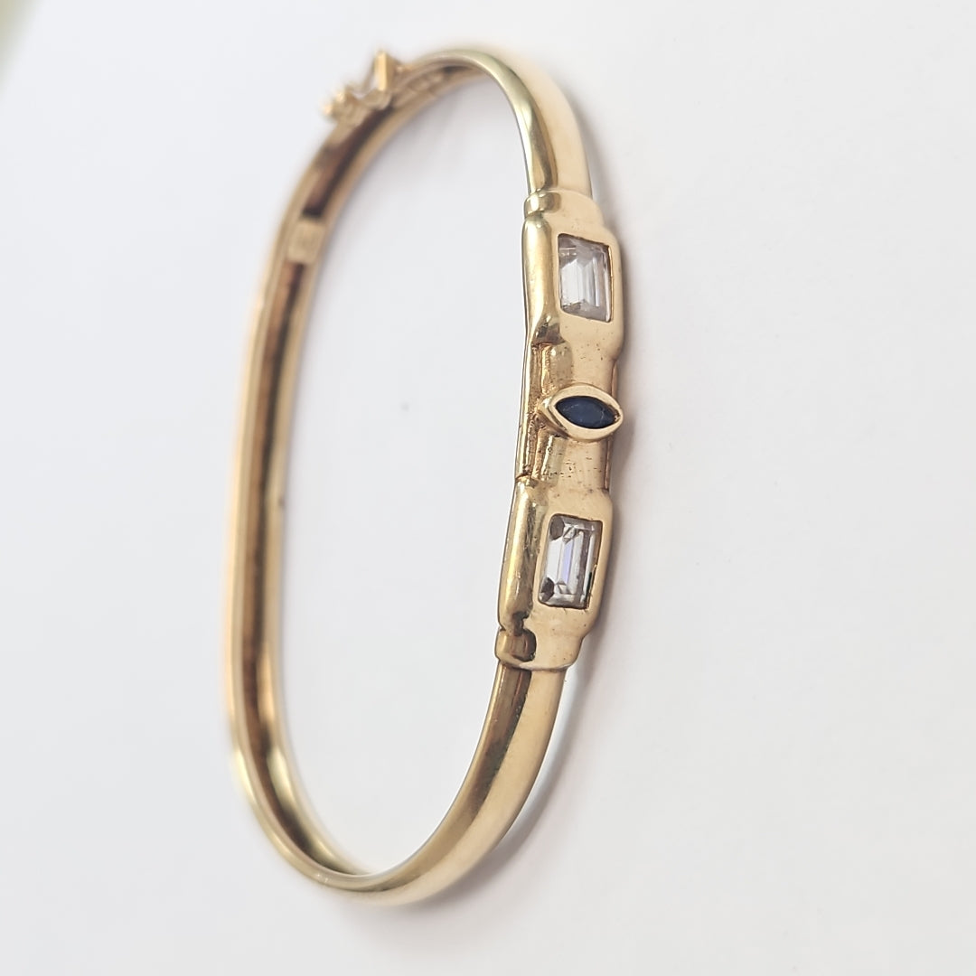 PULSERA RIGIDA ORO 14 K 12 GRMS (SEMINUEVO)