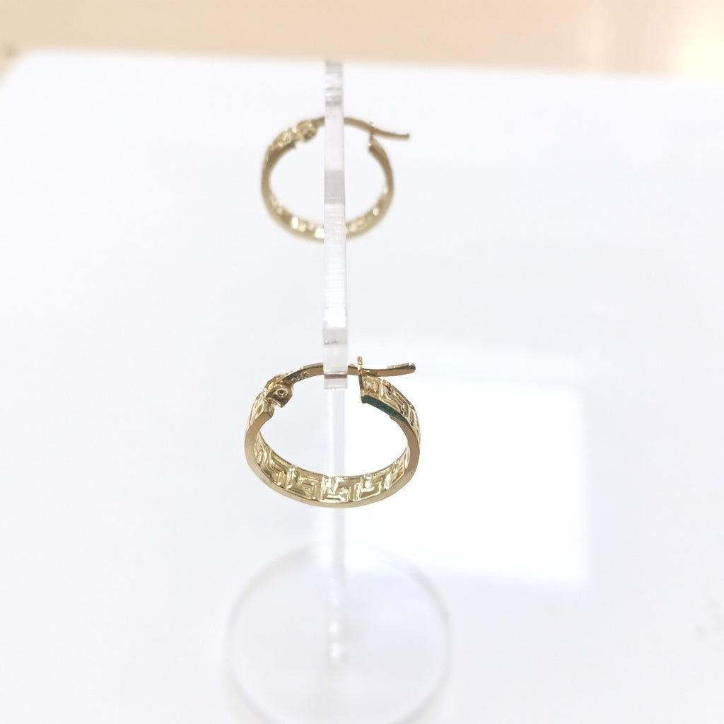 ARETES ARRACADAS FIG GRECAS 14K 1.7 GR (NUEVO)