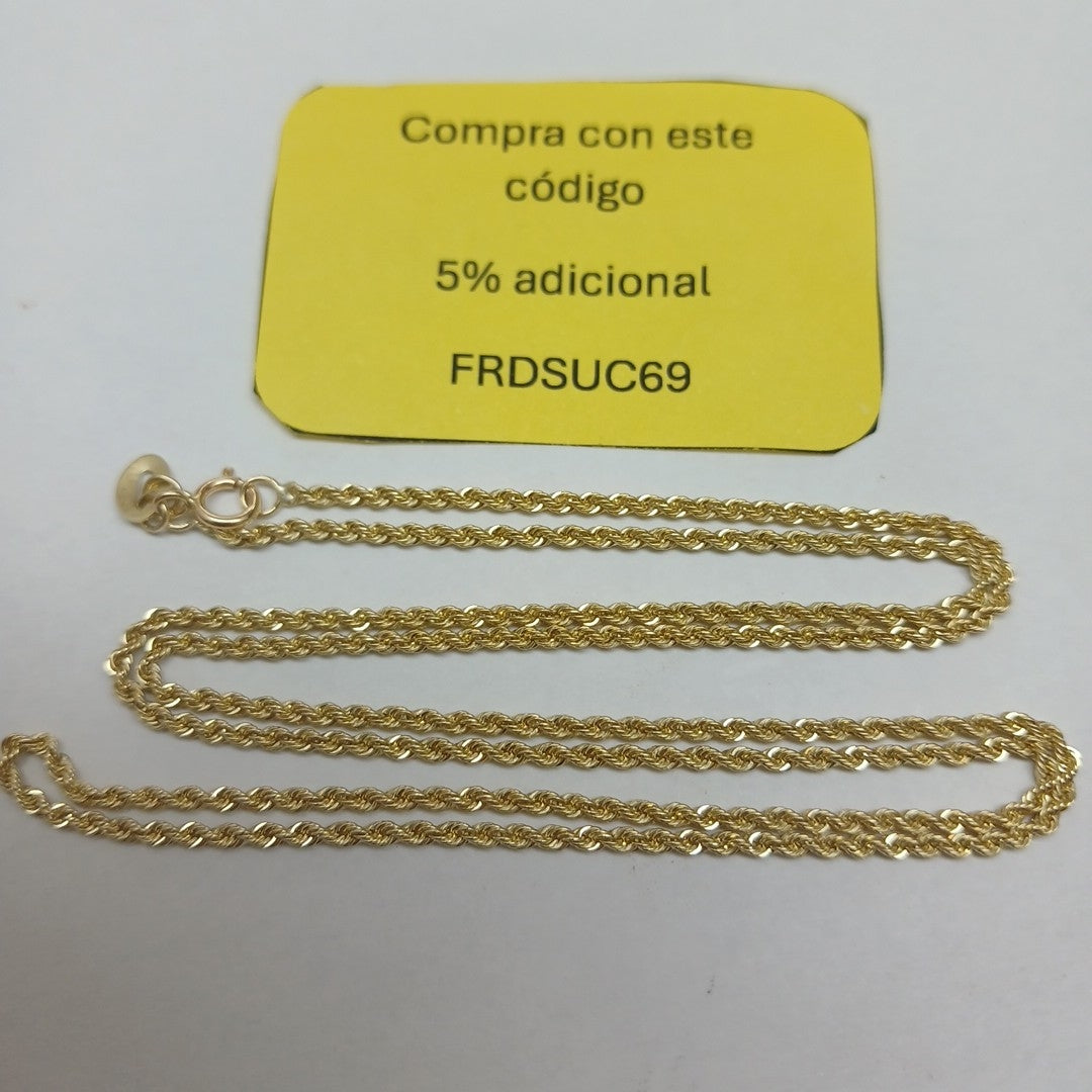 CADENA TORZAL 10K 55 CM 4.6 GR (NUEVO)