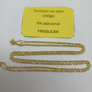 CADENA TORZAL 10K 55 CM 4.6 GR (NUEVO)