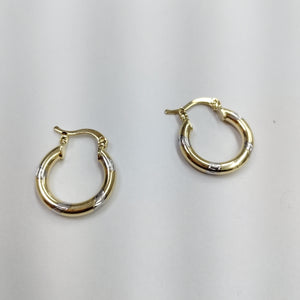 ARETES ARRACADAS COMBINADAS 14K 1.6 GR (NUEVO)
