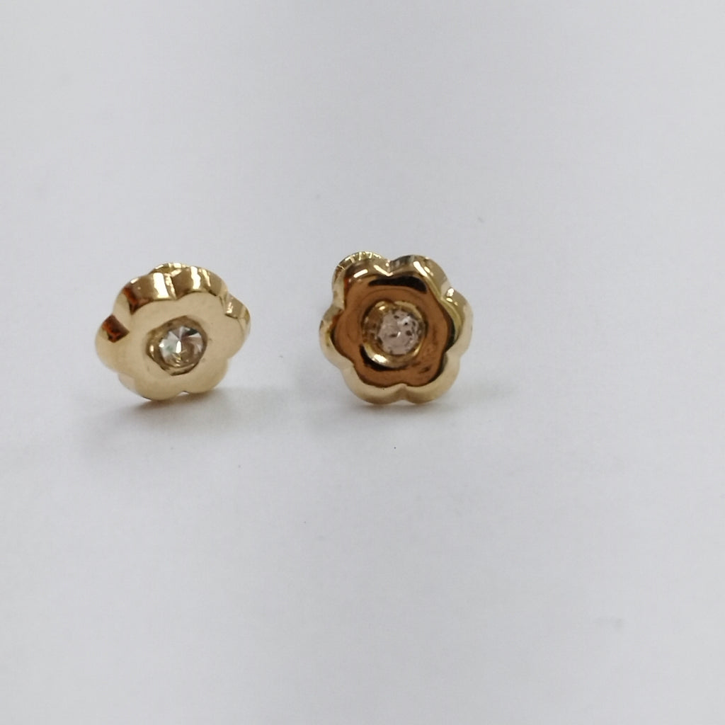 BROQUELES BROQUEL FIG FLOR C CIRCONIA 14K 0.2581 GR (NUEVO)