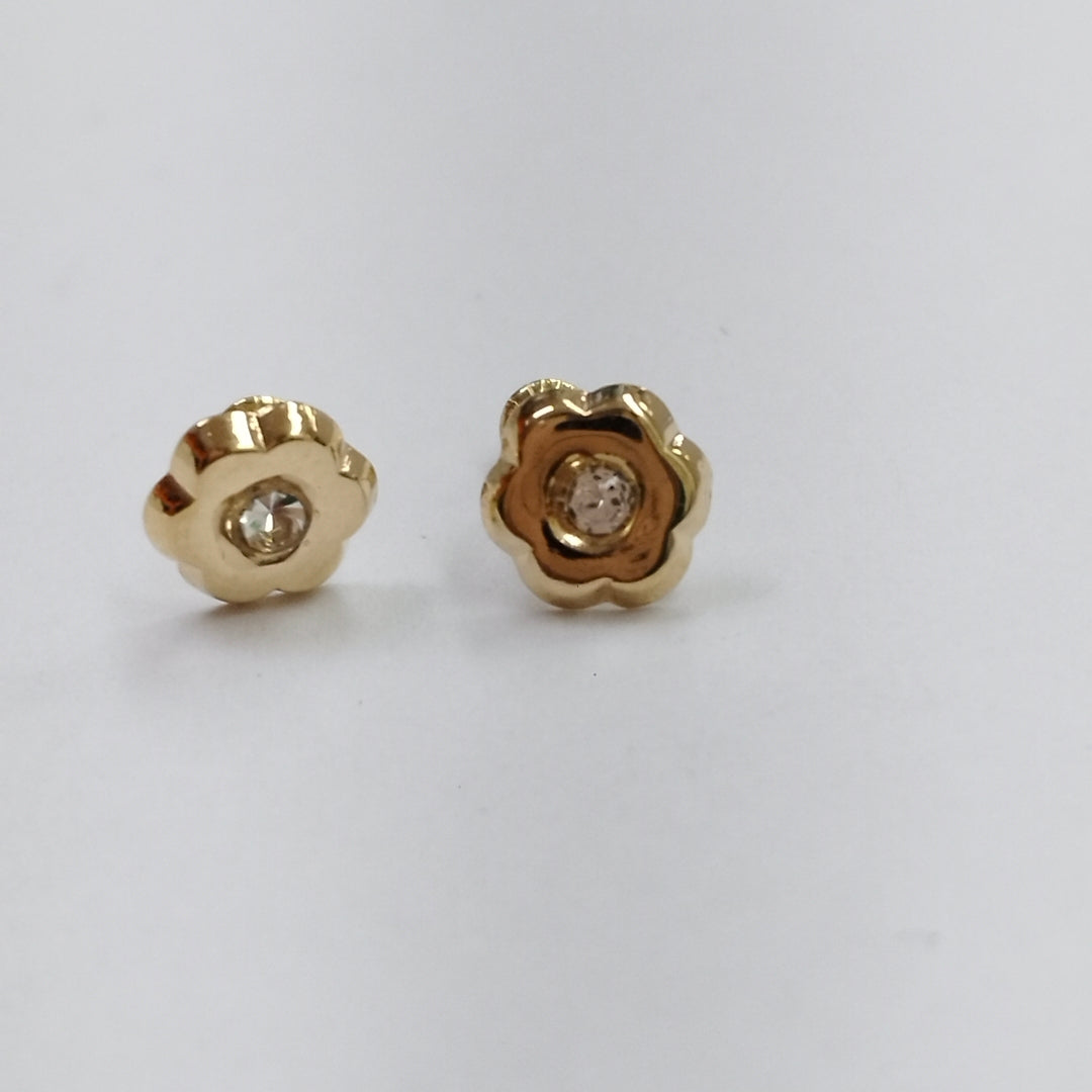 BROQUELES BROQUEL FIG FLOR C CIRCONIA 14K 0.2581 GR (NUEVO)
