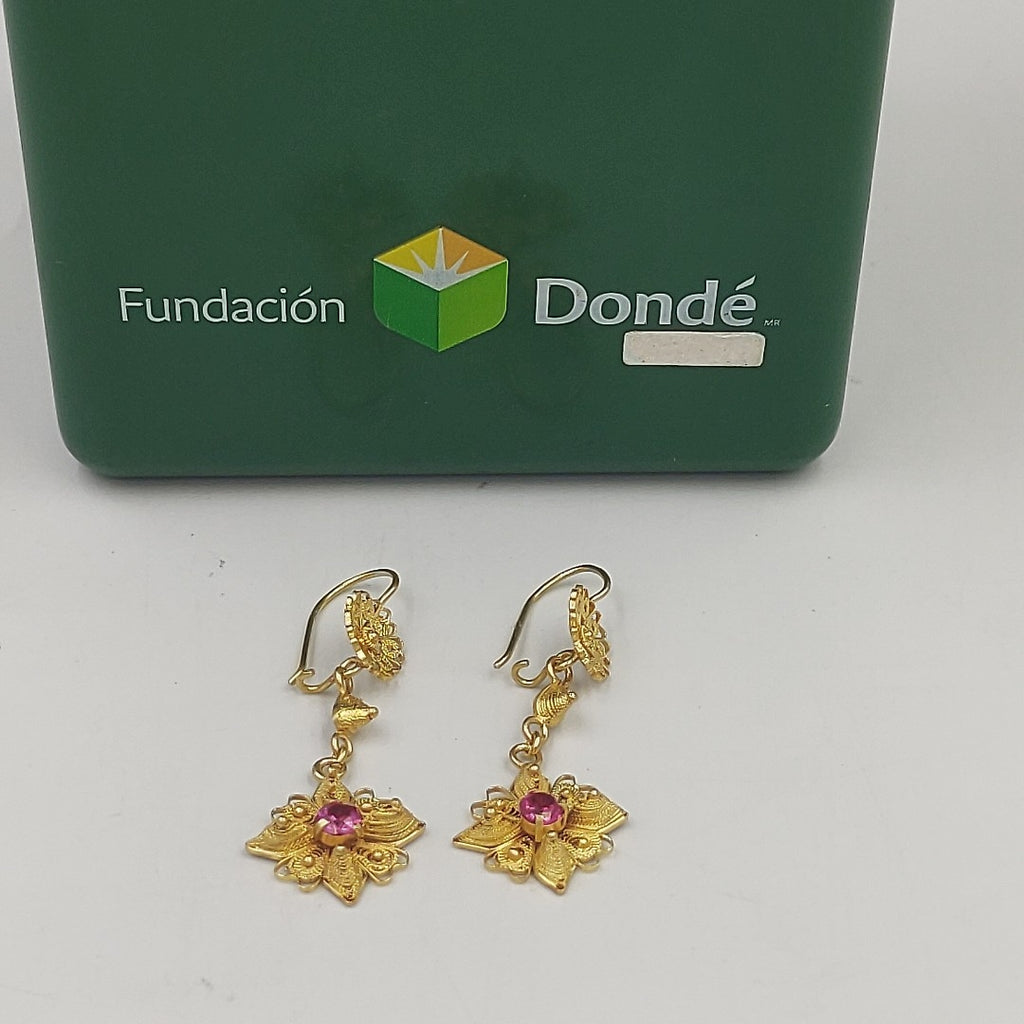 ARETES PAR ORO 14 K 3,10 GRMS (SEMINUEVO)