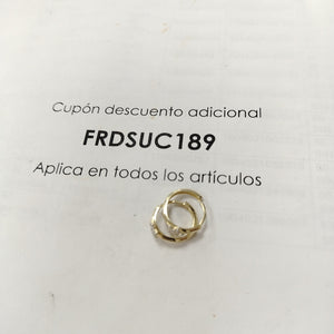 ARETES ARRACADAS FIG ESTRELLA CIRCONIAS 10K 1.7 GR (NUEVO)
