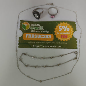 ANILLITO, PULSERA PLATA 7.8 GRMS (SEMINUEVO)