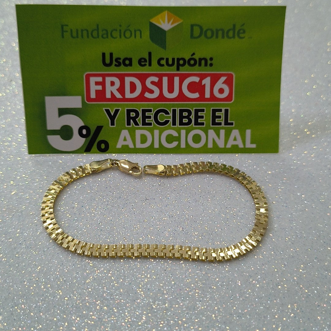 PULSERA ESPECIAL 14K 18 CM 4 GR (NUEVO)