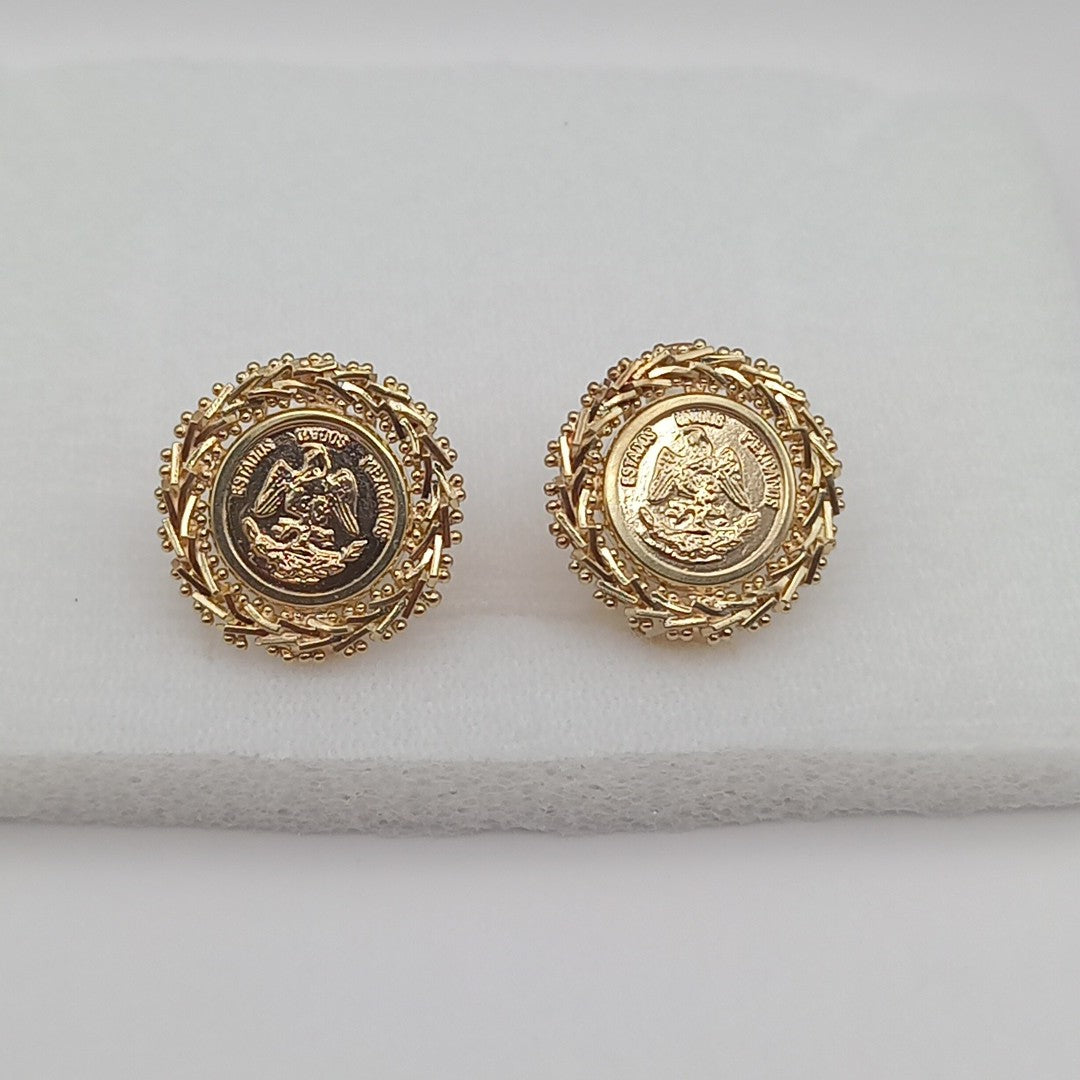 K1 6 GRMS 10 K IDENTIFICACIÓN ARETES PAR MATERIALES ORO CANTIDAD DE PI (SEMINUEVO)