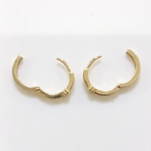 ARETES HUGGIES C CIRCONIA 14K 2 GR (NUEVO)