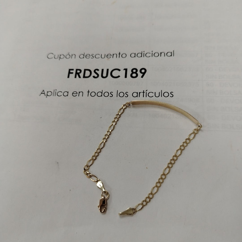 PULSERA ESCLAVA 3X1 10K 18 CM 2.6 GR (NUEVO)