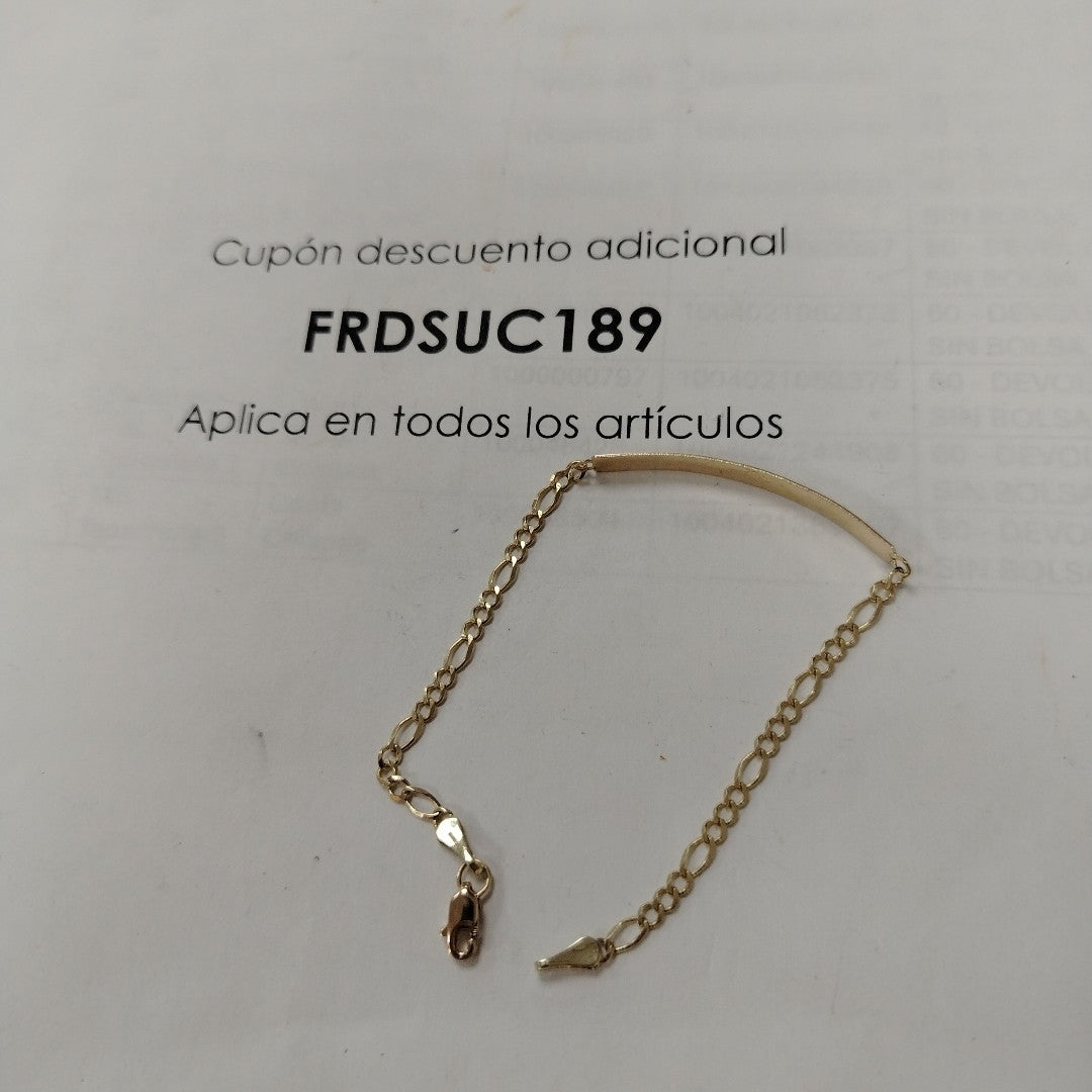PULSERA ESCLAVA 3X1 10K 18 CM 2.6 GR (NUEVO)