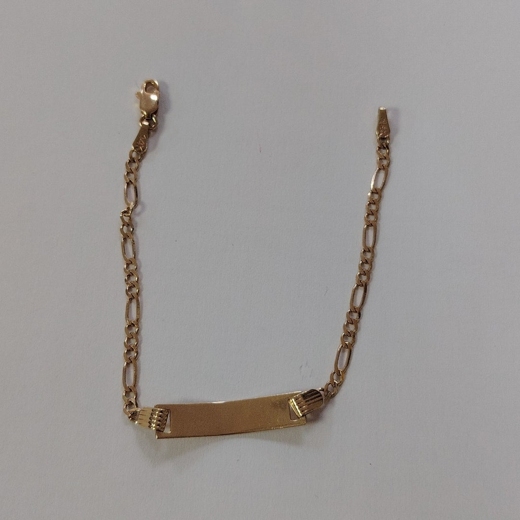 PULSERA ESCLAVA 3X1 14K 16 CM 3 GR (NUEVO)