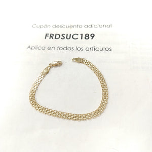 PULSERA ESPECIAL 10K 18 CM 3.9 GR (NUEVO)