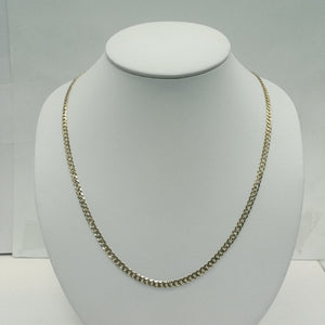 CADENA BARBADA DIAMANTADA 11.11GR 55 CM 14K (NUEVO)