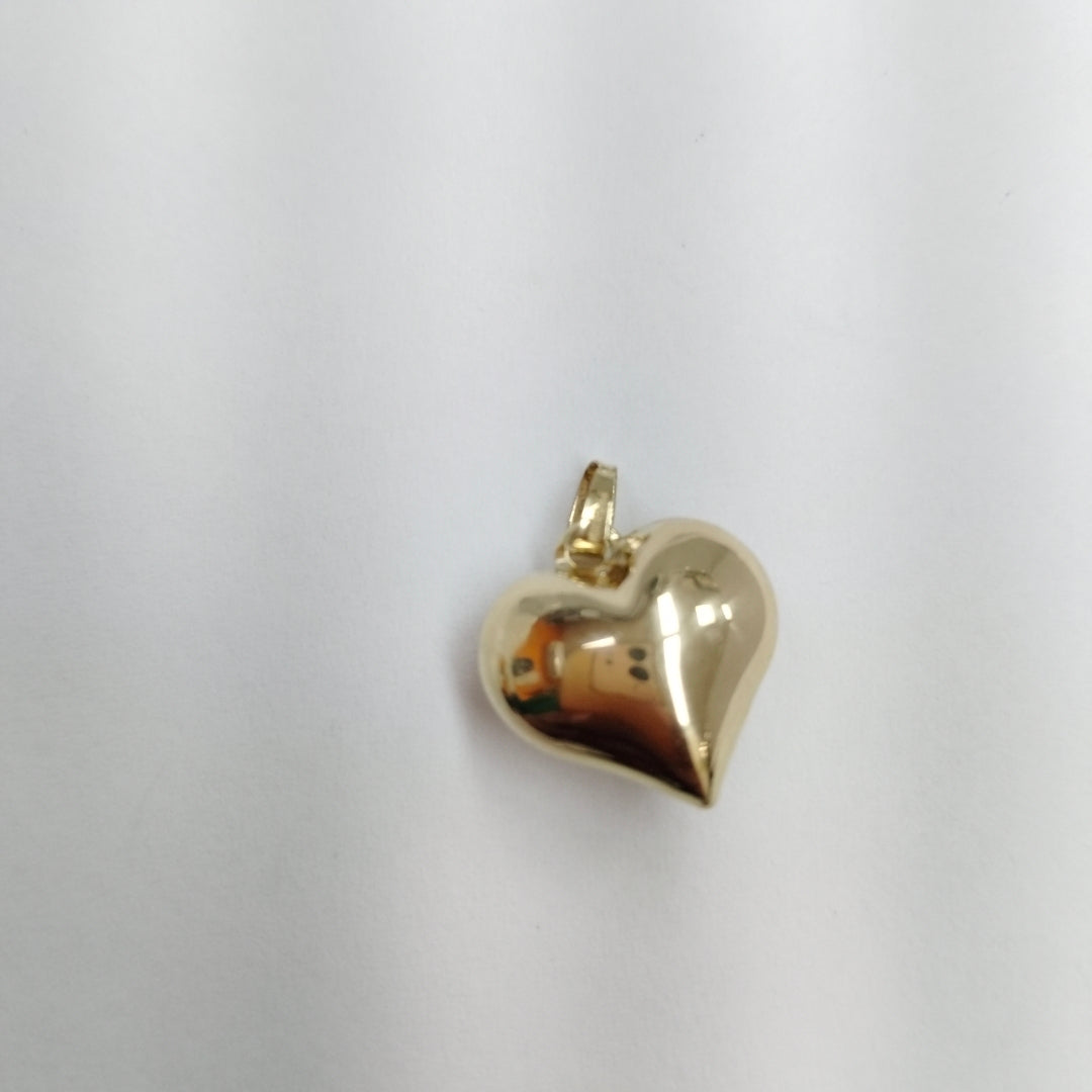 DIJE TEJIDO CORAZON LISO 14K 1.2 GR (NUEVO)
