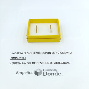 ARRACADAS PAR ORO 10 K 1.4 GRMS (SEMINUEVO)