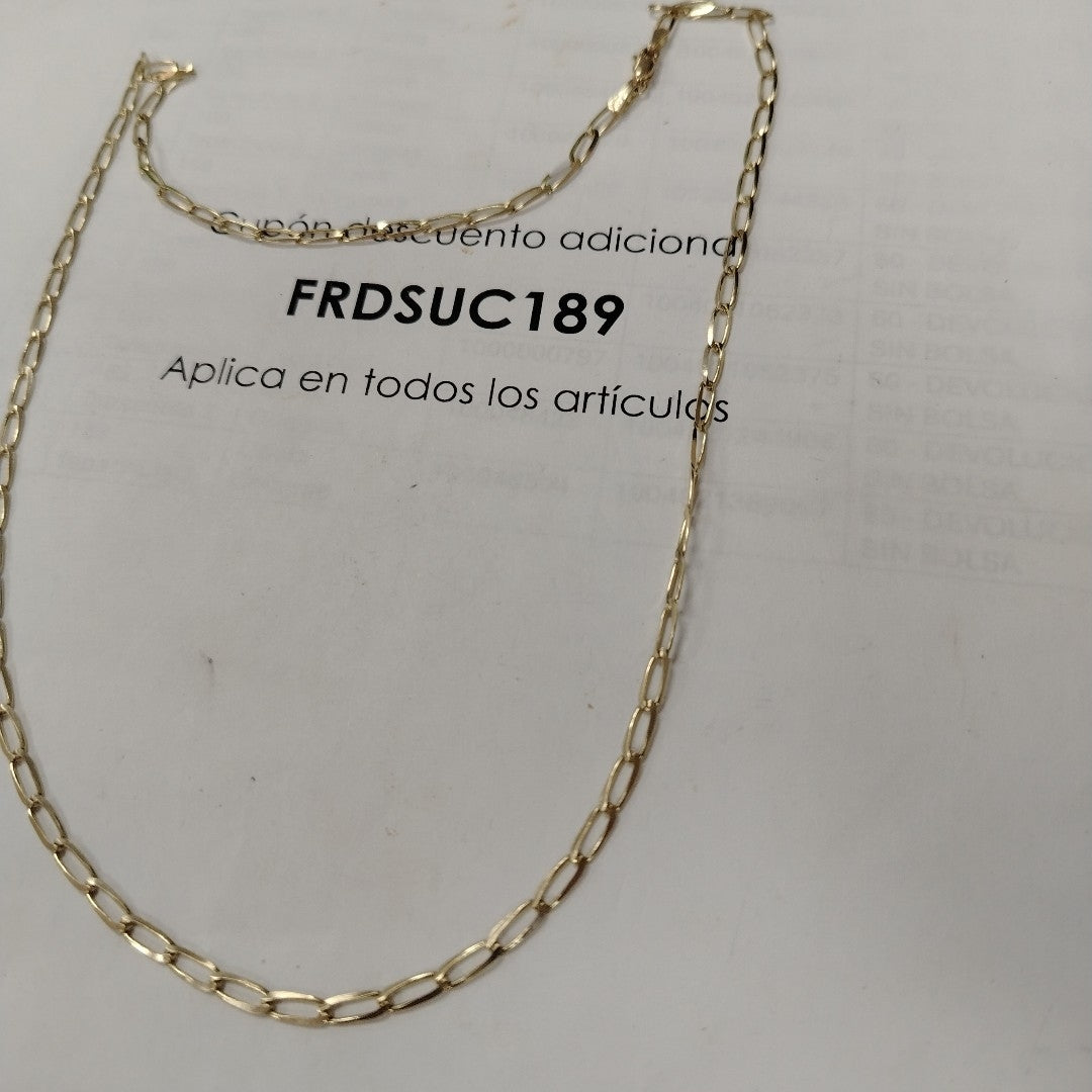 CADENA ESLABON 14K 55 CM 6.8 GR (NUEVO)