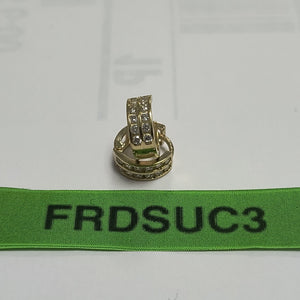 ARETES HUGGIES C CIRCONIAS 14K 1.7 GR (NUEVO)